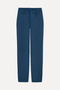 Men's Indigo Straight Fit Linen Trousers - 6