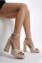 Women's Special Design Single Strap Platform Heeled Evening Dress Shoes, Wedding Dress Shoes (10 cm Heel) - 3
