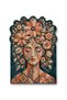 Sdt Women's Theme Patterned Modern Woven Base Decorative Carpet Sdt1467