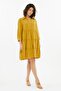 Women's V-Neck Skirt Lined Layered Ruffle Midi Dress