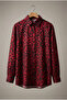 Women's Leopard Patterned Comfortable Fit Hijab Tunic