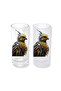 Yellow Navy Blue Canary Ice-Cold/Ice-Free Option Raki Glass – 1 Stylish Presentation Glass 070
