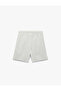Printed Cotton Shorts with Belted Laces and Pockets - 2