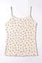 Women's Single 100% Cotton Pajama Set Floral Patterned Rope Strap Ribbed Athlete Shorts Boxer Summer Wear (3712) - 2