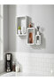 B&S Floating Wall Square Cube Shelves for Bedroom, Living Room, Bathroom, Kitchen - Wood, Set of 3, (WHITE, CUBE) - 2