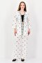 Women 2 Pieces Embroidered Open Front Blouse And Pants, Multicolor