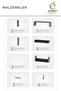 Adhesive Wall Shelf Organizer Bathroom Kitchen Organizer Shampoo Holder Towel Holder Multi-Purpose - 3