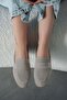 Gloria Women's Genuine Suede Leather Loafer Shoes Beige - 2