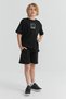 Boy's Shorts with Elastic Waist and Tie Detail - 5
