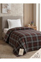 100% Cotton Single Bedspread 170X240 cm |   Classic Plaid Pattern Stylish and Soft - 2