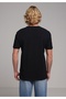 Regular Fit Round Neck Jacquard Men's Black Short Sleeve T-Shirt - 2