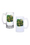 Brazil World Cup Beer Glass with Handle Frosted or Transparent Option 043