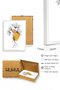 White Wooden Framed Flower Patterned Painting - Minimal |   Huhu1611 - 2
