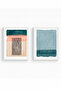 White Wooden Framed 2 Piece Set Painting Huhu54