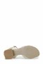 Women's Sandals Beige-Casual Sandals with Thick Heels and Buckle Accessories - 7