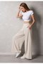 Women's pleated palazzo pants with hidden pockets - 6