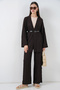 Women's Kimono Pants Double Set - Brown 1408