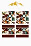Digital Printed Soft Textured 4-Piece Throw Pillow Cover Set Krl0102 - 3
