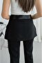 Black Belted Trousers with Pocket Detail - 5