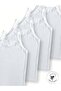 100% Cotton Girls' Thin Strap Undershirt Set of 4 / 2-11 Years Old / Undershirt / Underwear