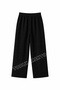 Unisex Regular Pipe Leg Black Color Sweatpants - 2