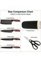 Professional Kitchen Knife Set with Countertop Stand, Ergonomic Patterned-Grip Handles, Includes Scissors, Ideal for Home Cooking, Meal Prep, and Kitchen Organization - 2