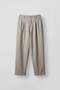 Men's Baggy Fit Striped Cotton Fabric Trousers Stone Color
