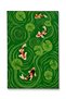 Sdt Fish Theme Patterned Modern Woven Base Decorative Carpet Mosso3475