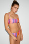 Laina Patterned Glitter Fabric Strapless Bikini - 3