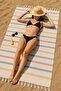 Premium 100% Cotton Striped Unisex Beach Towel High Water Absorbency Soft Textured - 2