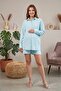 Hawaii Oversize 100% Cotton Terry Fabric Maternity and Postpartum Shirt - 6