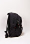 حقيبة ظهر فاخرة مقاومة للماء من القماش المجعد مكونة من 5 أقسام للمدارس الثانوية والمتوسطة + هدية سلسلة مفاتيح على شكل قرد - 4