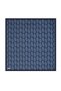 Navy Blue Chain Pattern Tivil Silk Scarf