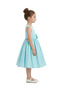 D'Daniela - Kiana Satin Sleeveless Party Dress - Turquoise - 1Y to 10Y - 2
