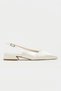 Viktor Sedef Matte Front Satin Ankle Belt Detailed Pointed Toe Short Heeled Women's Ballerinas - 5