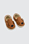 Loyal Friend Leather First Step Shoes Brown - 8