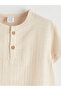 Sparkling Choices from Shining Store Zero Roba Collar Baby Boy Muslin Romper - 4
