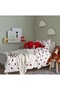 Barndröm Single Duvet Cover Set, White-Red, 150X200/50X60 cm - 3