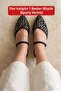 Women's Daily Ballet Flats Inside-Out Office Sandals Shoes - 3