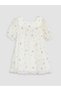 Vizyon New Season Flower Embroidered Girls' Dress - 4