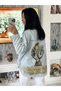 Women's Printed Oversize Jean Shirt – Artistic Denim Elegance 🦋 ✨ - 4