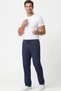 Men's Navy Blue Parachute Fabric Oversize Ultra Light Trousers Wide Leg Comfortable Fit Casual Sports - 2