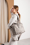 Sanmorris Women's 4-Compartment Water-Resistant Satin Fabric Crossbody and Shoulder Strap Bag