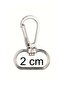 4 Pcs 360 °   Swivel Metal Nickel Women Shoulder Notebook Laptop Computer Bag Keychain Hook Clip 2cm Bag Hook - 2