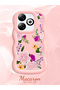 Infinix Smart 8 Compatible Case Camera Protector Pink Silicone Couple Phone Case Cover Floral Pattern - 2