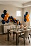 Black Orange Navy Blue Balloon Set 20 Pieces Birthday Party Decoration Stylish - 2