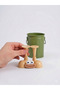 Cute and Funny Desktop Pen Holder with Metal Body - Green - 3