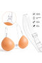 Transparent Strap Silicone Bra Push up Padded Front Clip Adjustable Strap Invisible Skin Color Bra - 3