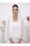 White Plain Chiffon Shawl - Daily&Wedding&Dowry&Mevlüt Shawl