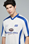 Color Block T-Shirt with V-Neck and Short Sleeves - 4